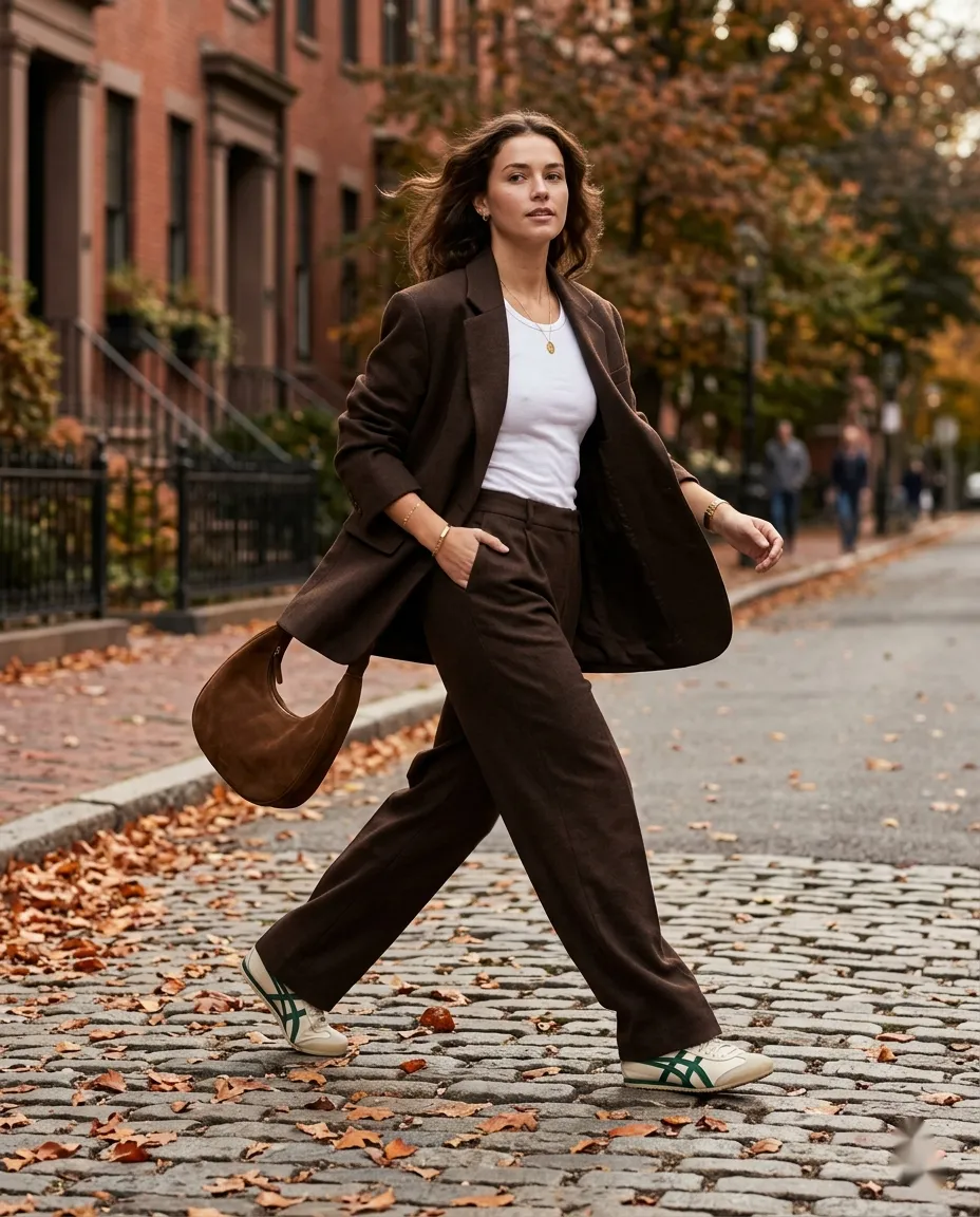 5 Minimalist Fall Looks with Onitsuka Tiger Sneakers